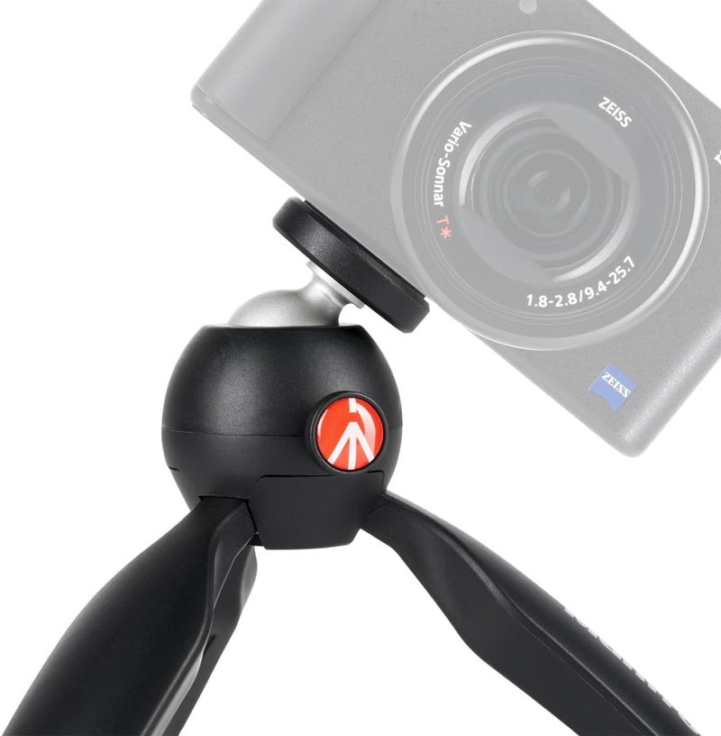 Manfrotto PIXI Mini Aluminum Table Top Tripod, Black - Image 3